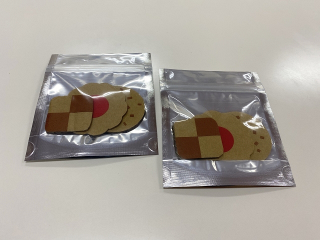 ラッピング袋に入れたサクサククッキー